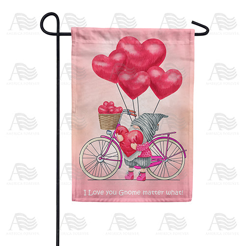 America Forever Gnome Matter What, It's Love! Garden Flag