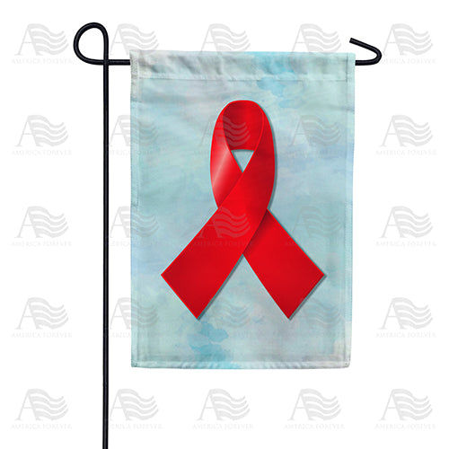 America Forever Red Ribbon Garden Flag