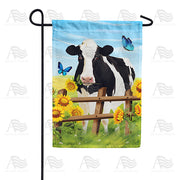 America Forever Cow And Sunflowers Garden Flag