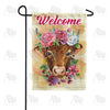 America Forever Brown Cow Welcome Garden Flag