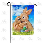 America Forever Easter Bunny Hug Garden Flag