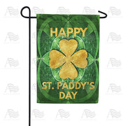 America Forever Gold Clover Medallion Garden Flag