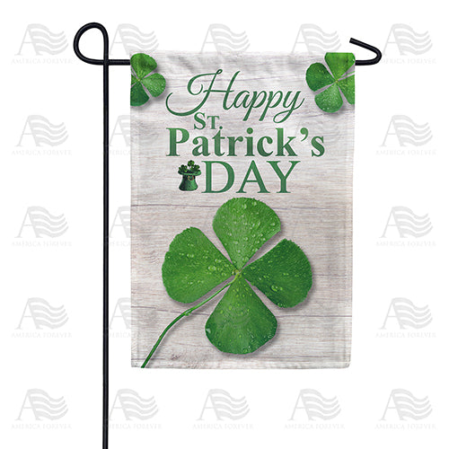 America Forever St. Patrick's Day Clover Garden Flag