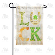 America Forever Lucky St. Patrick's Day Horseshoe Garden Flag