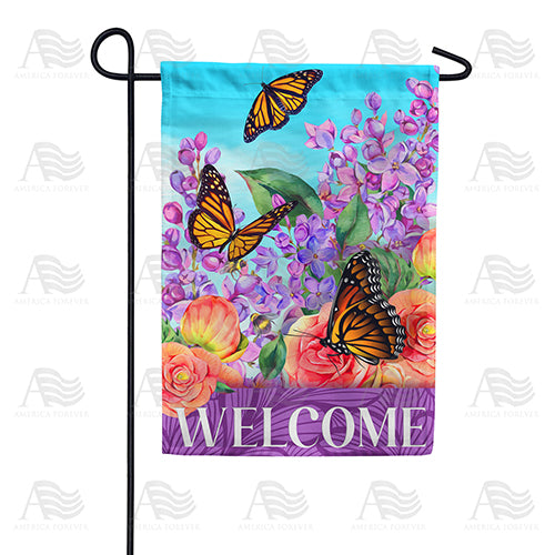 America Forever Butterflies & Lilacs Garden Flag