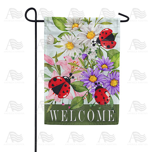 America Forever Blooms & Beetles Garden Flag