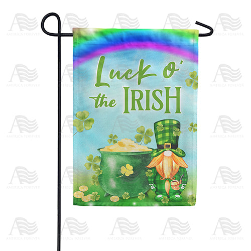 America Forever Dapper Irish Gnome Garden Flag