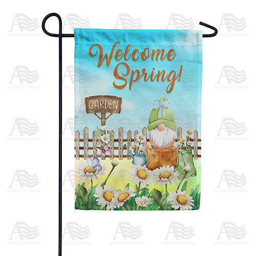 America Forever Gnome Gardener Garden Flag