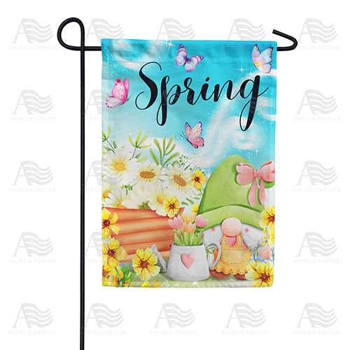 America Forever Green Thumb Gnome Garden Flag