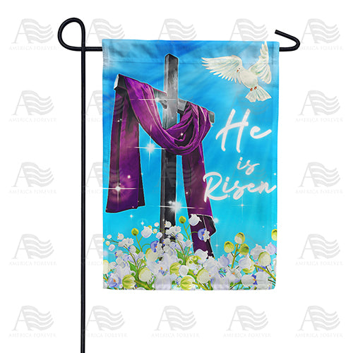 America Forever Risen Above Lily Of Valley Garden Flag