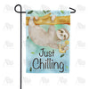 America Forever Just Chilling Sloth Garden Flag