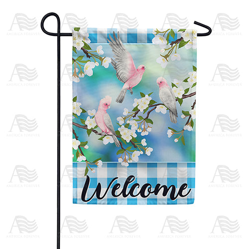 America Forever Birds & Blossoms Welcome Garden Flag