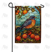 America Forever Bluebird Stained Glass Garden Flag