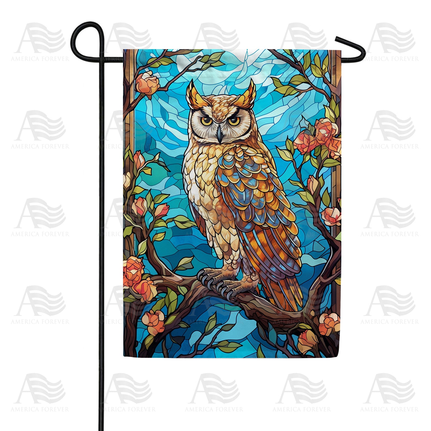 America Forever Impressive Owl Garden Flag