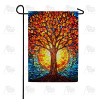 America Forever Autumn Tree Blaze Garden Flag