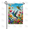 America Forever Enchanted Garden Hummingbird Garden Flag