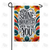America Forever You Shine Brightest Garden Flag