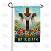 America Forever Sunrise Resurrection Cross Garden Flag