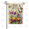 America Forever Hello Spring Floral Delight Garden Flag