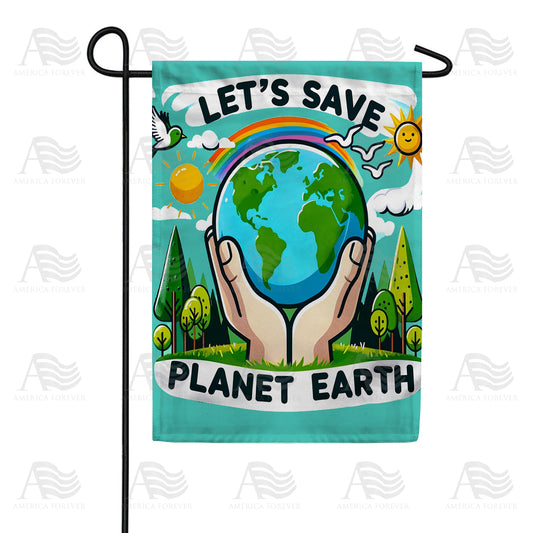 America Forever Global Conservation Cheerful Illustration Garden Flag