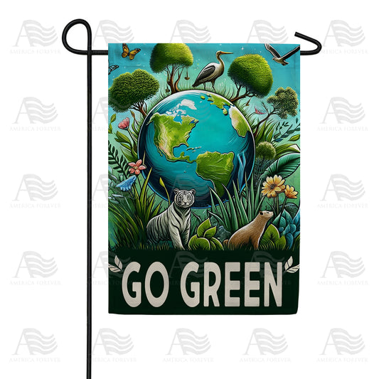 America Forever Verdant Wildlife Earth Day Tribute Garden Flag