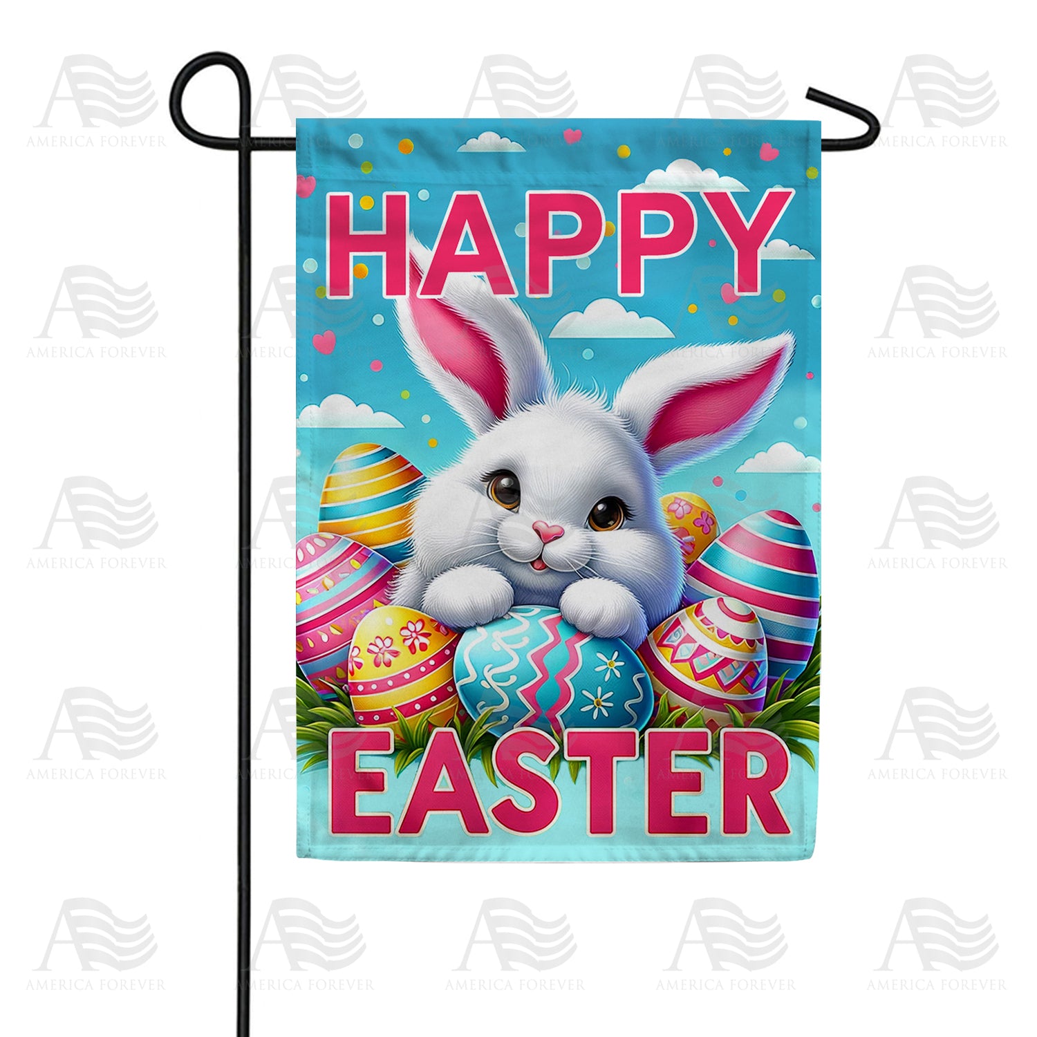 America Forever Easter Bunny Bliss Garden Flag