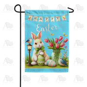 Easter Tulip Celebration Garden Flag