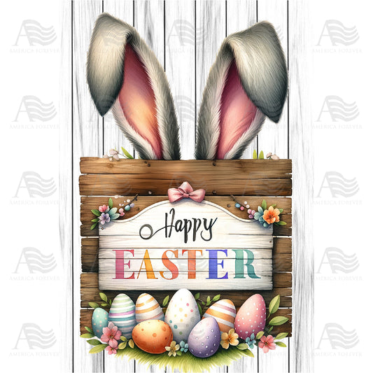 America Forever Easter Bunny Surprise Garden Flag