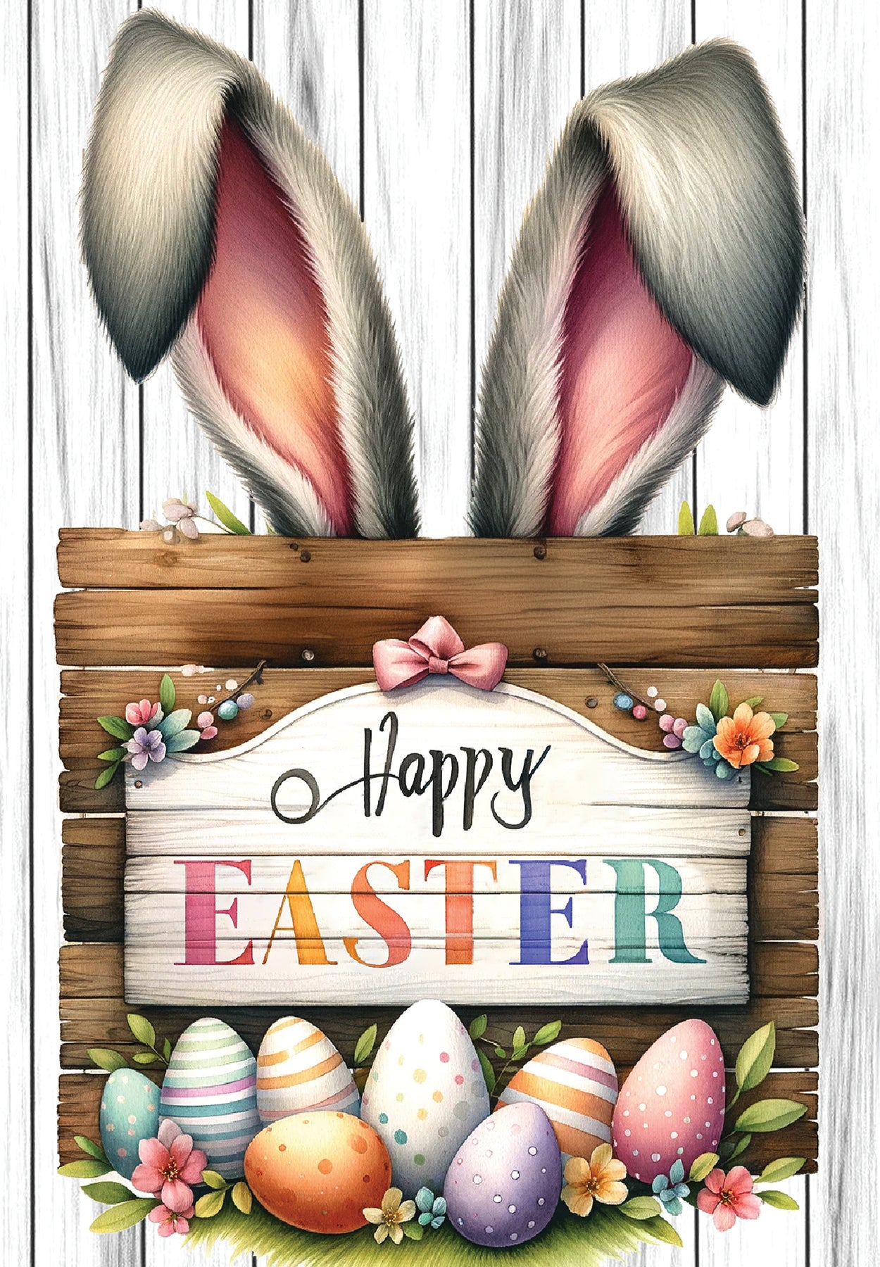Easter Bunny Surprise Garden Flag