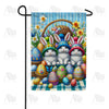 Easter Bunnies Basket Garden Flag