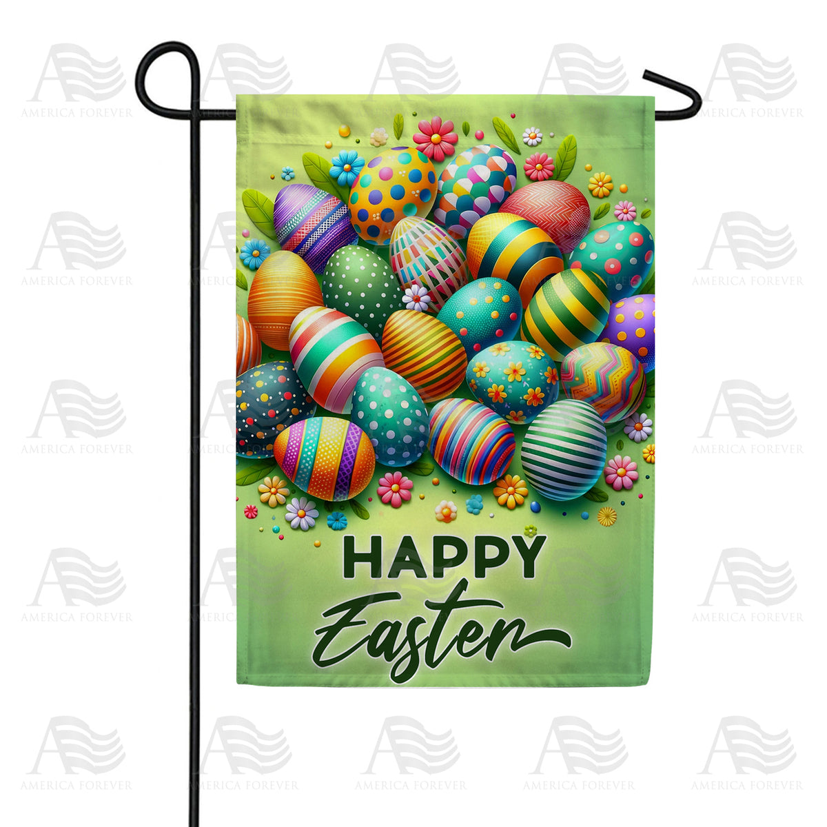 America Forever Vibrant Easter Eggstravaganza Garden Flag