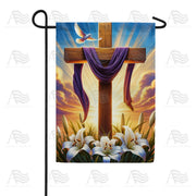 Resurrection Morning Glory Garden Flag