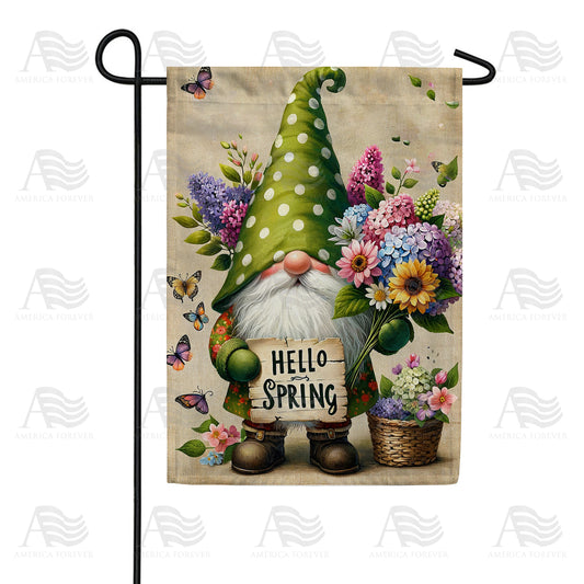 America Forever Gnome's Spring Welcome Garden Flag