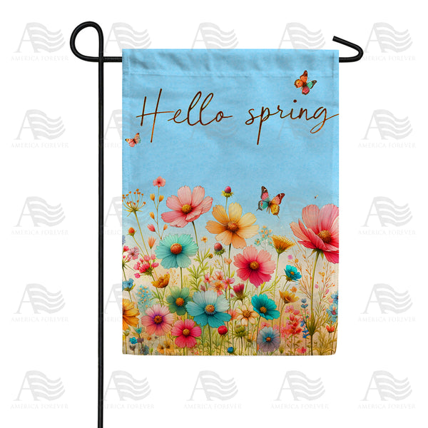 America Forever Spring Blossom Welcome Garden Flag