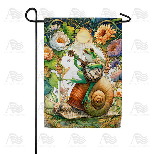 America Forever Froggy Melody Garden Flag
