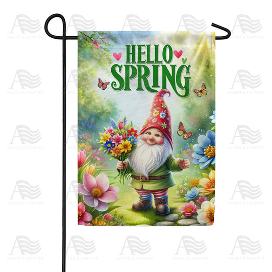 America Forever Spring Gnome Garden Flag