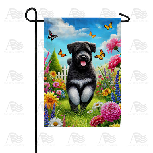 America Forever Playful Dog Garden Flag