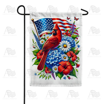 America Forever Patriotic Cardinal Garden Flag