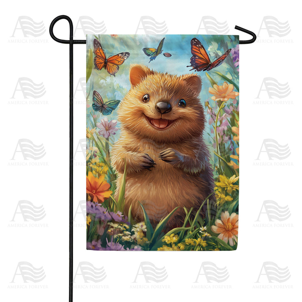 America Forever Happy Quokka Garden Flag