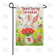 America Forever Sweet Spring Serenade Bunny Garden Flag