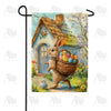 America Forever Easter Bunny Cottage Basket Garden Flag