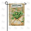 America Forever Welcome Shamrock Envelope Garden Flag