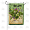 America Forever Welcome Shamrock Violet Envelope Garden Flag