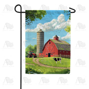 America Forever Red Barn Farm Country Garden Flag