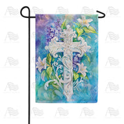 America Forever Easter Cross Lily Garden Garden Flag
