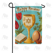 America Forever Happy Passover Seder Garden Flag