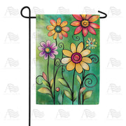 America Forever Folk Art Flower Garden Garden Flag