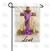 America Forever Lent Cross Candles Garden Flag