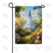 America Forever Country Church Garden Path Garden Flag