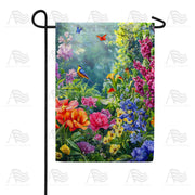 America Forever Summer Garden Bird Butterfly Garden Flag